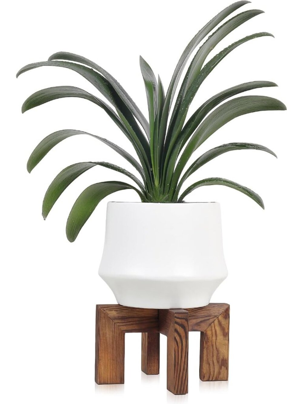 Plant Stand, Indoor/Outdoor Wood Plant Holder, Flower Pot Stand